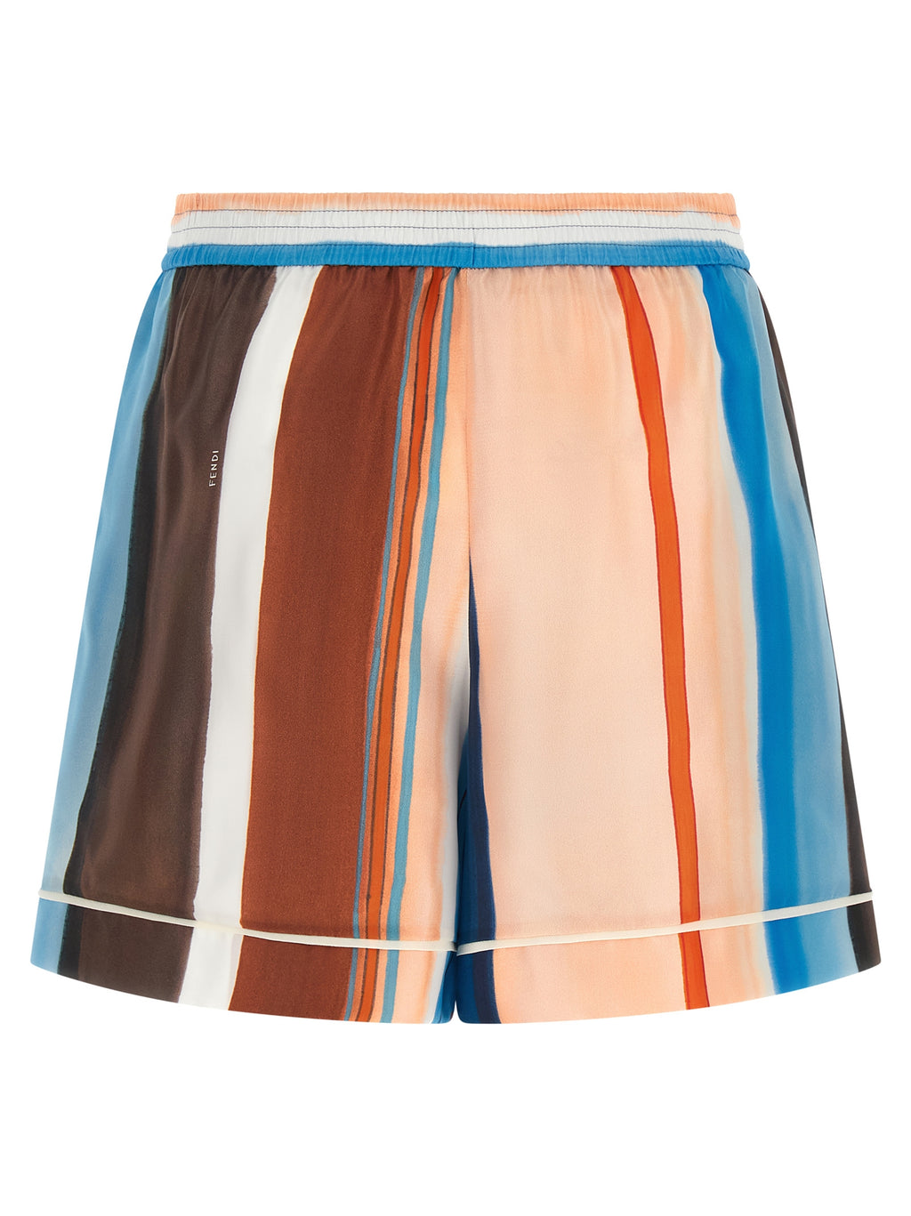 Fendi Multicolor Seidenbermudashorts