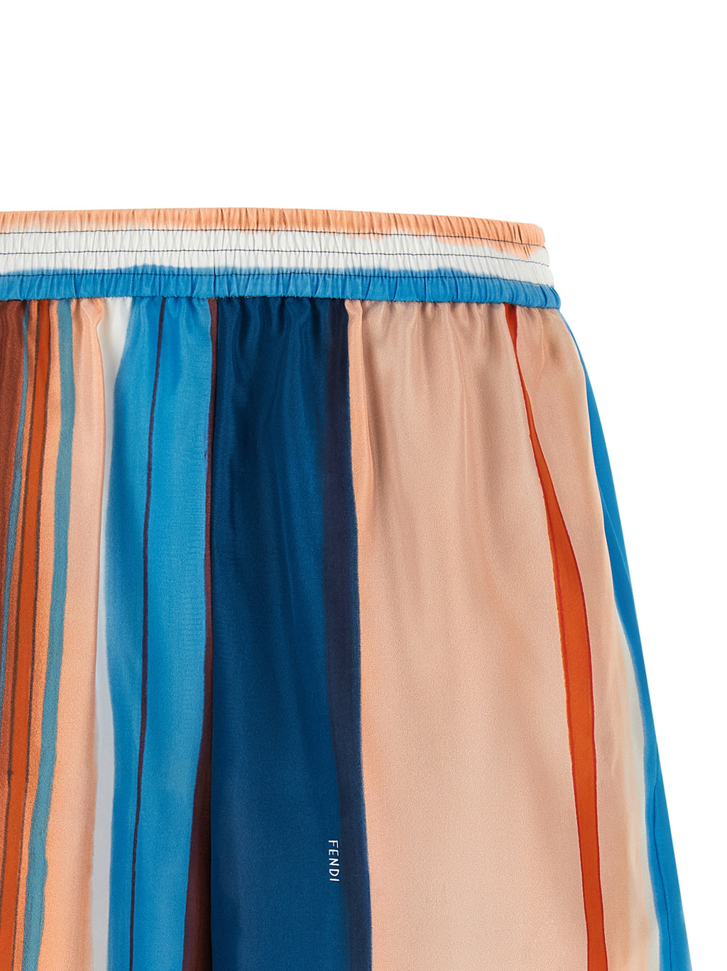 Fendi Multicolor Seidenbermudashorts