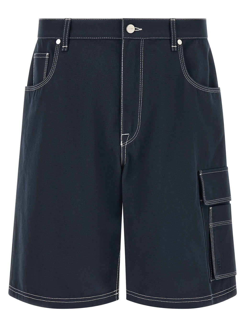 Fendi Bermuda-Shorts aus blauer Baumwolle