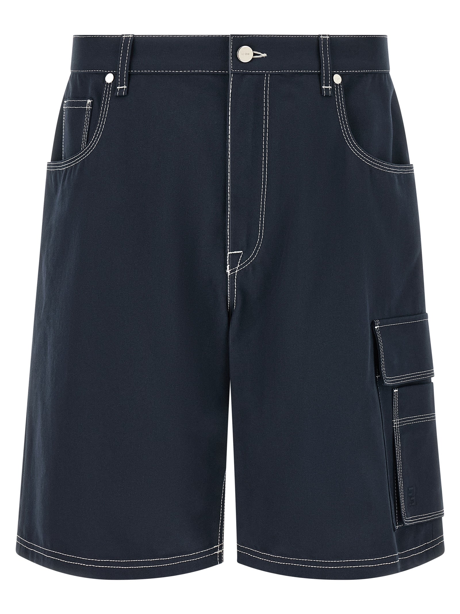 Fendi Bermuda-Shorts aus blauer Baumwolle