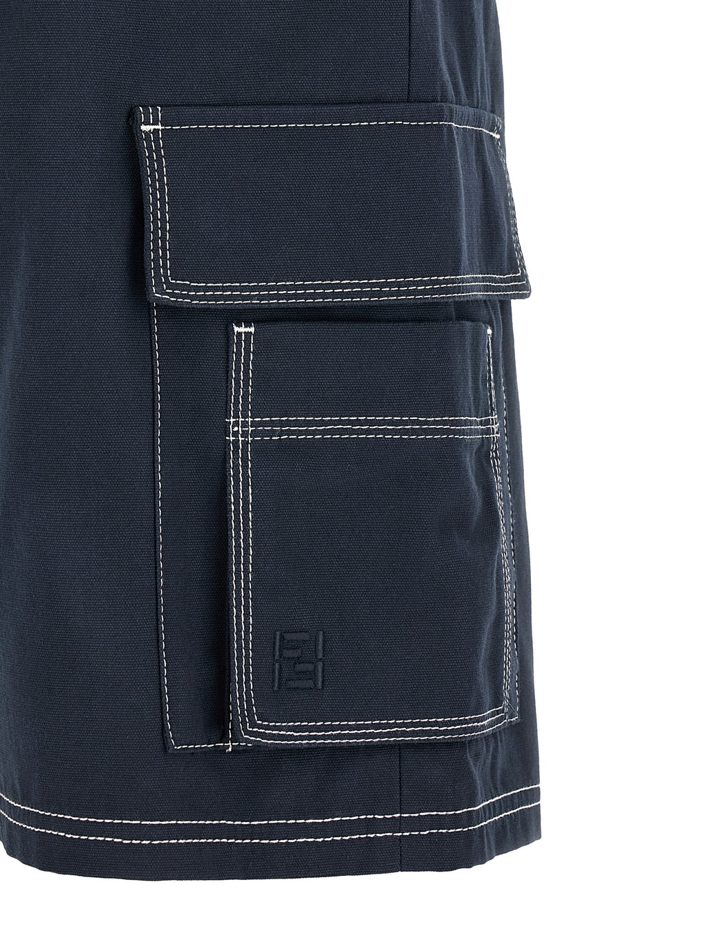 Fendi Bermuda-Shorts aus blauer Baumwolle
