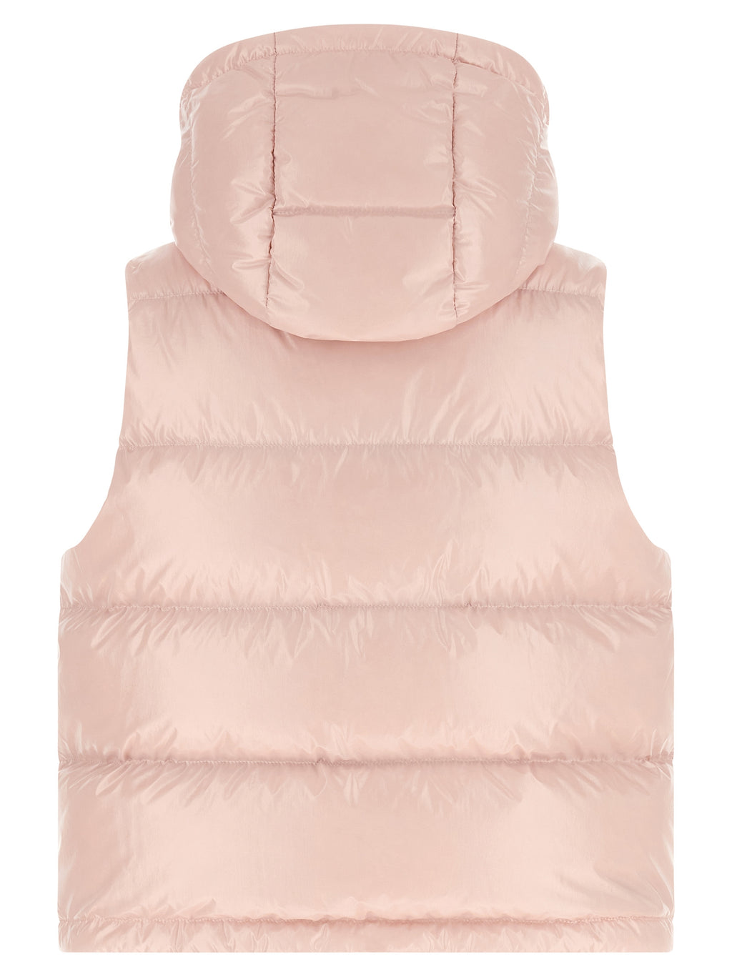 Veste sans manches en polyamide multicolore Moncler, légère et résistante, avec fermeture éclair et col haut.