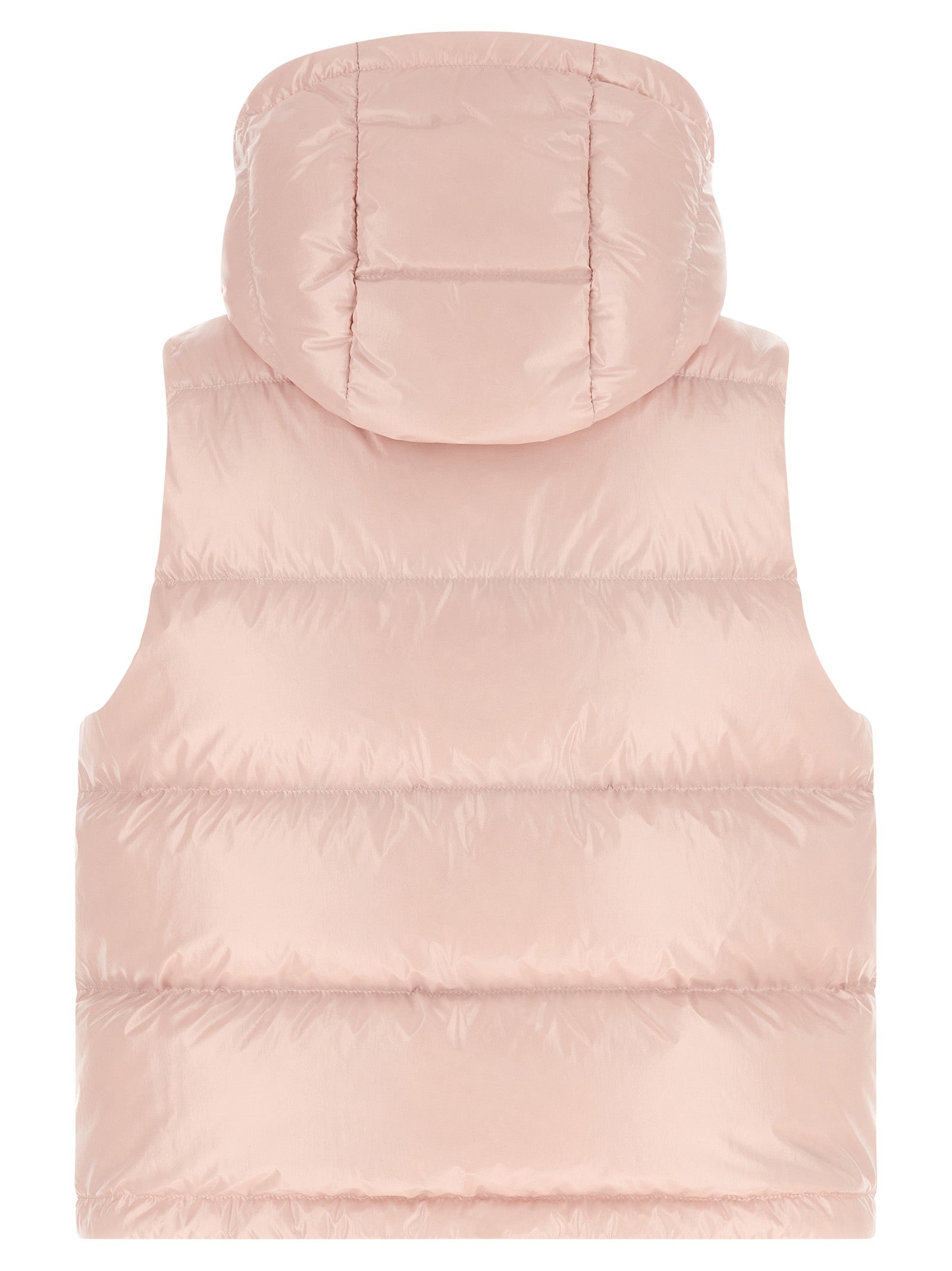 Veste sans manches en polyamide multicolore Moncler, légère et résistante, avec fermeture éclair et col haut.