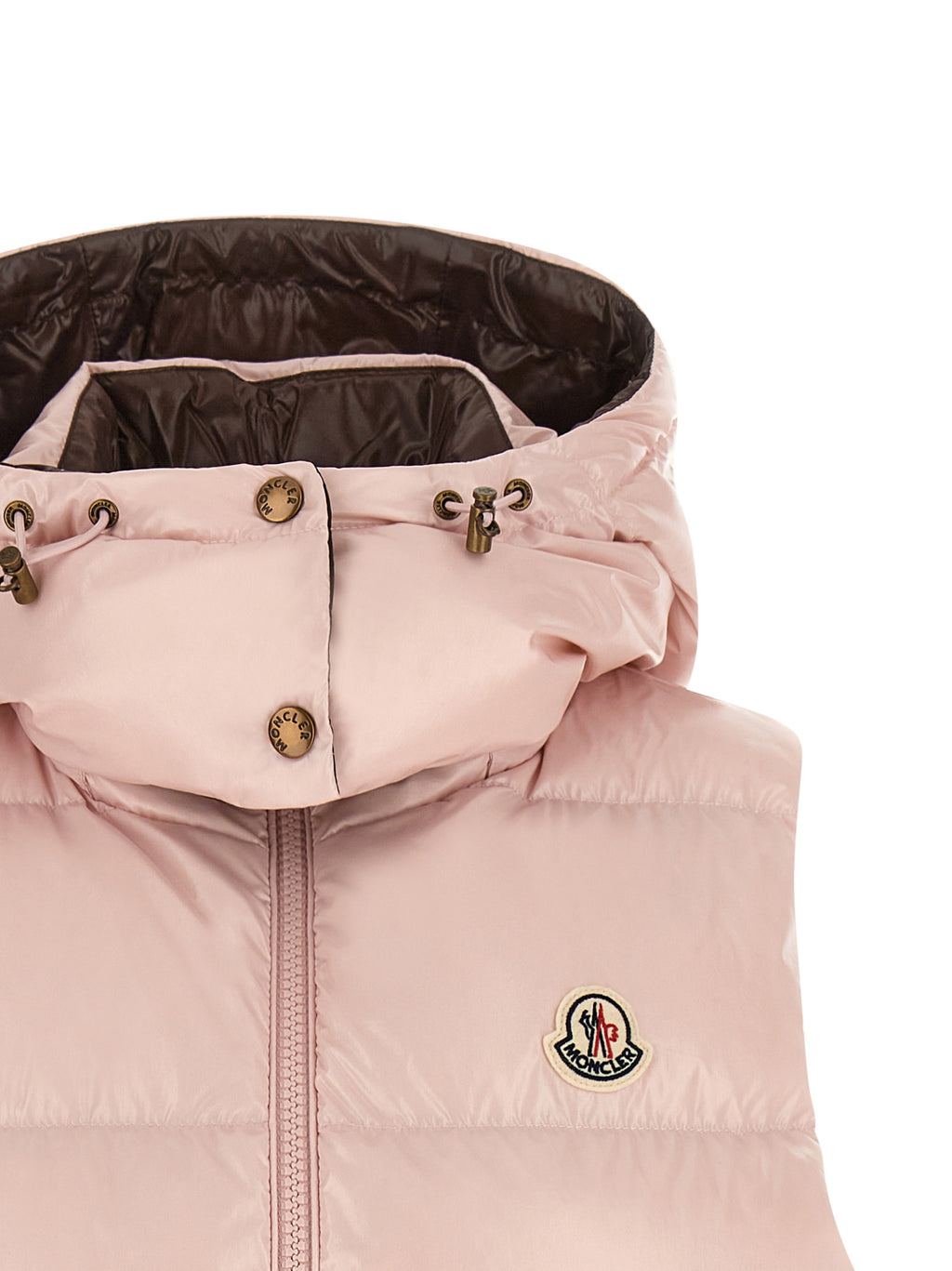 Veste sans manches en polyamide multicolore de Moncler, style léger et coloré, pour un look moderne et élégant.