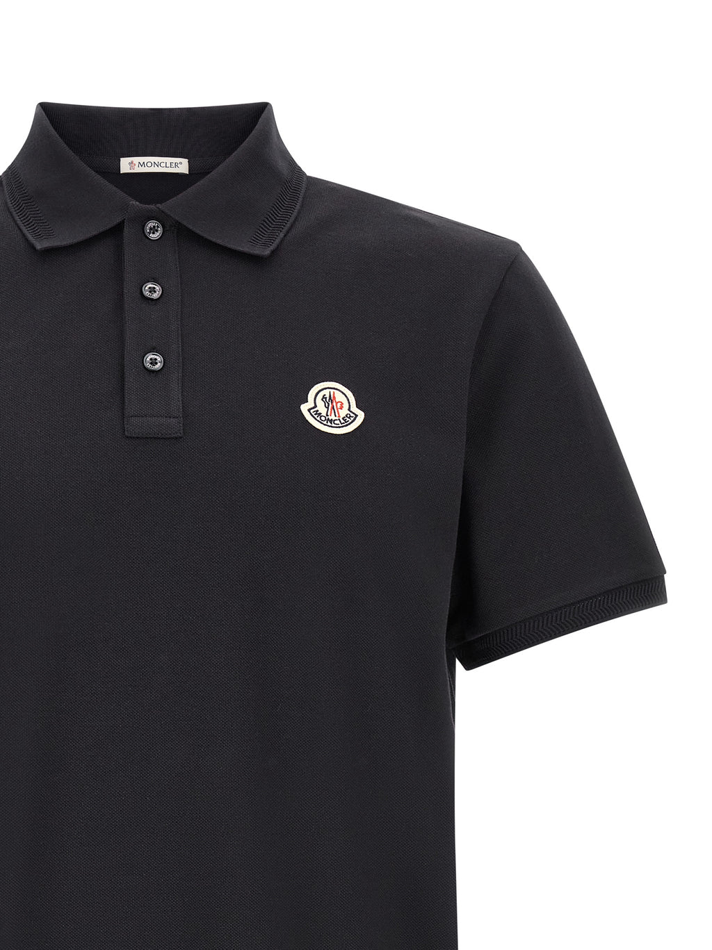 Moncler Blaues Baumwoll-Poloshirt