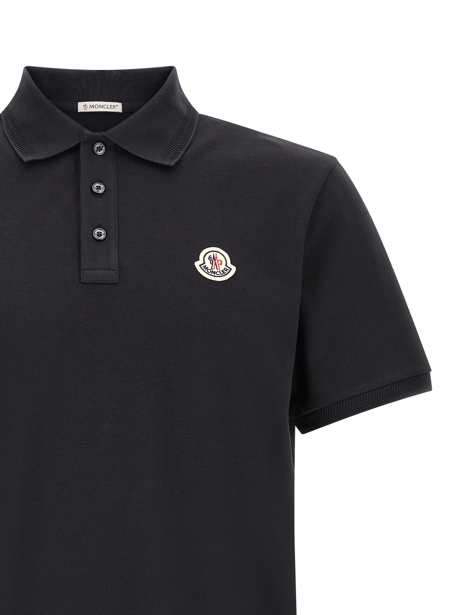 Moncler Blaues Baumwoll-Poloshirt