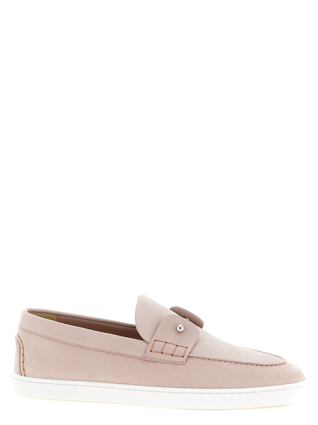 Mocassins Christian Louboutin en cuir de veau multicolore à enfiler, élégants et colorés, pour homme ou femme.