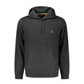 Sweat à capuche pour homme Hugo Boss en coton noir, style décontracté, avec logo discret sur la poitrine.