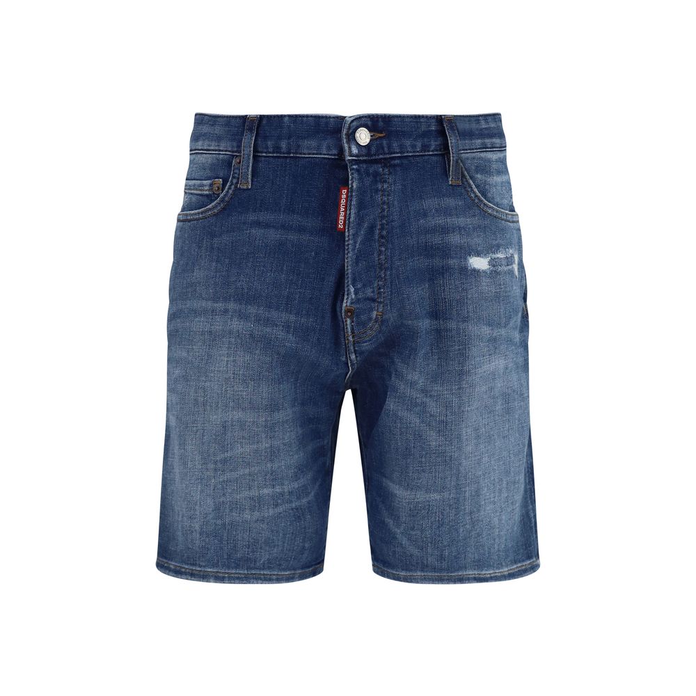 Dsquared² Bermuda-Shorts aus blauer Baumwolle
