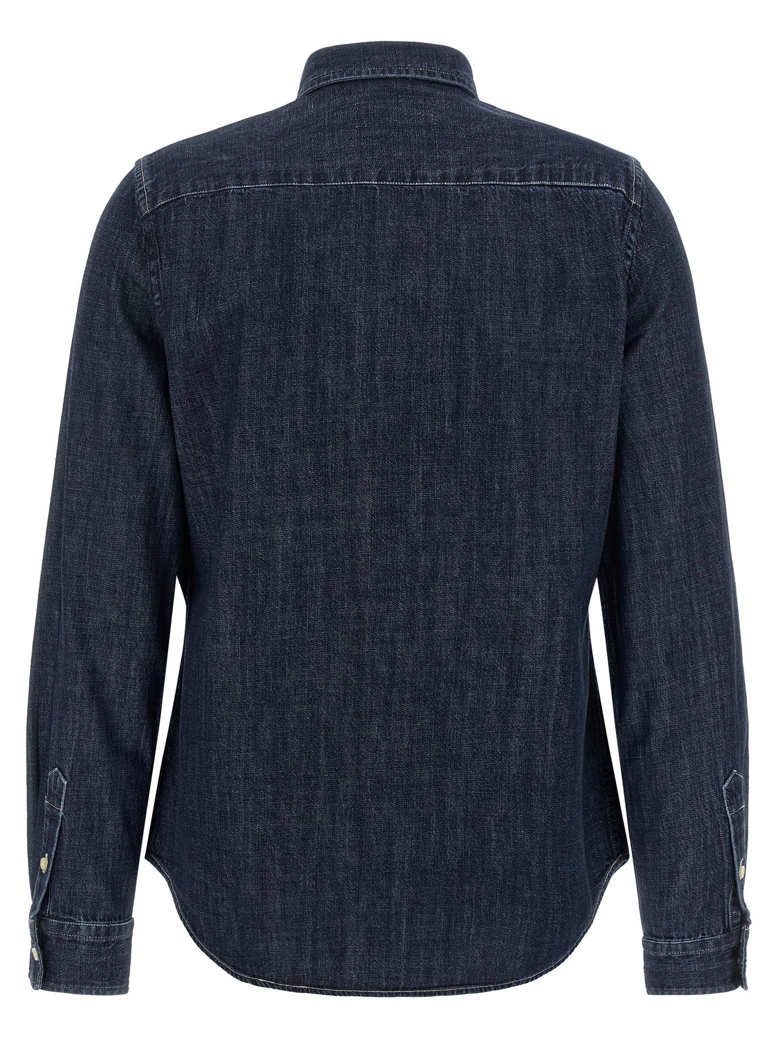 Chemise en coton bleu Polo Ralph Lauren, coupe classique, avec col et boutons visibles, élégante et confortable.