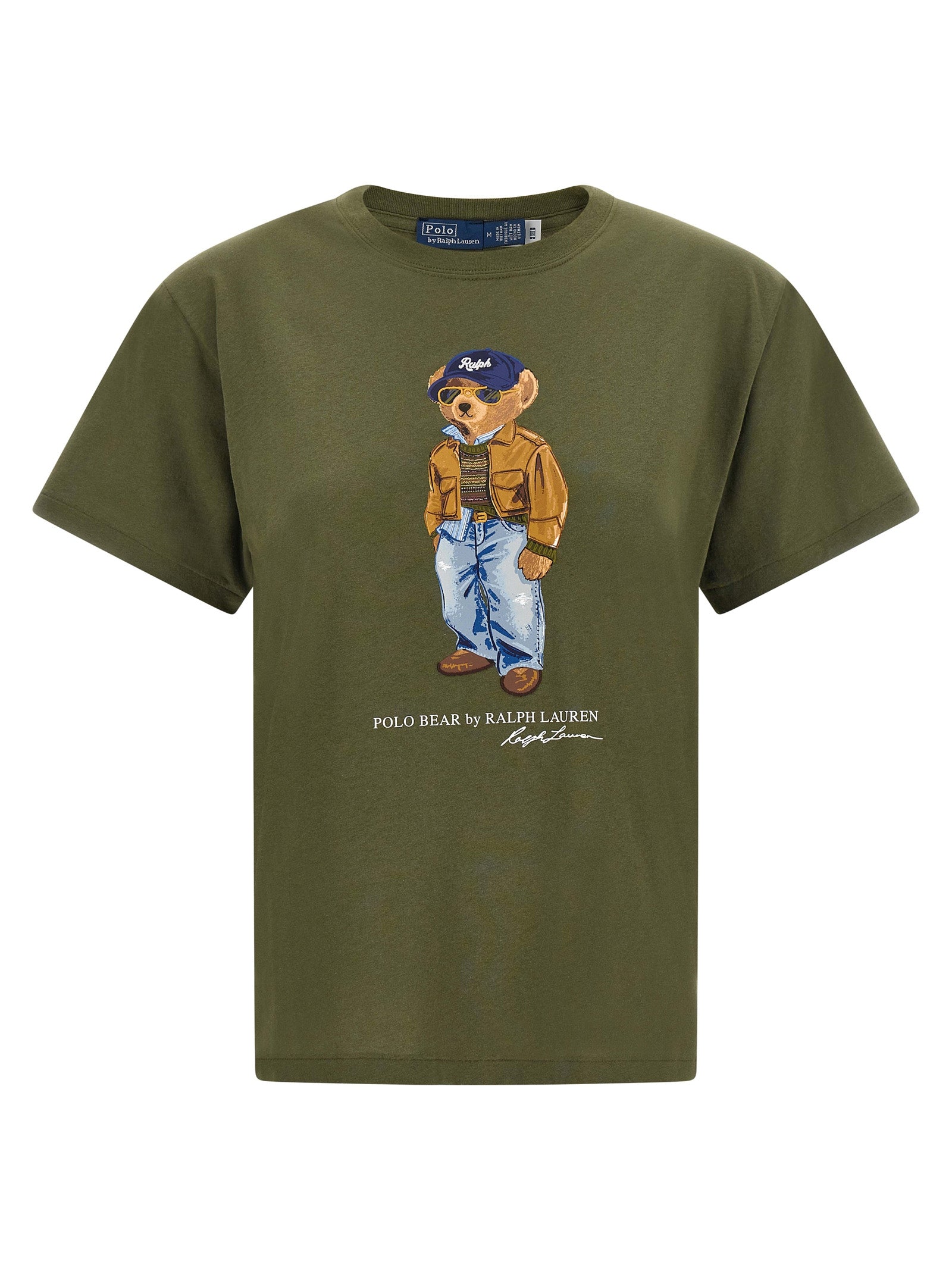 Polo Ralph Lauren zweifarbiges Baumwoll-T-Shirt