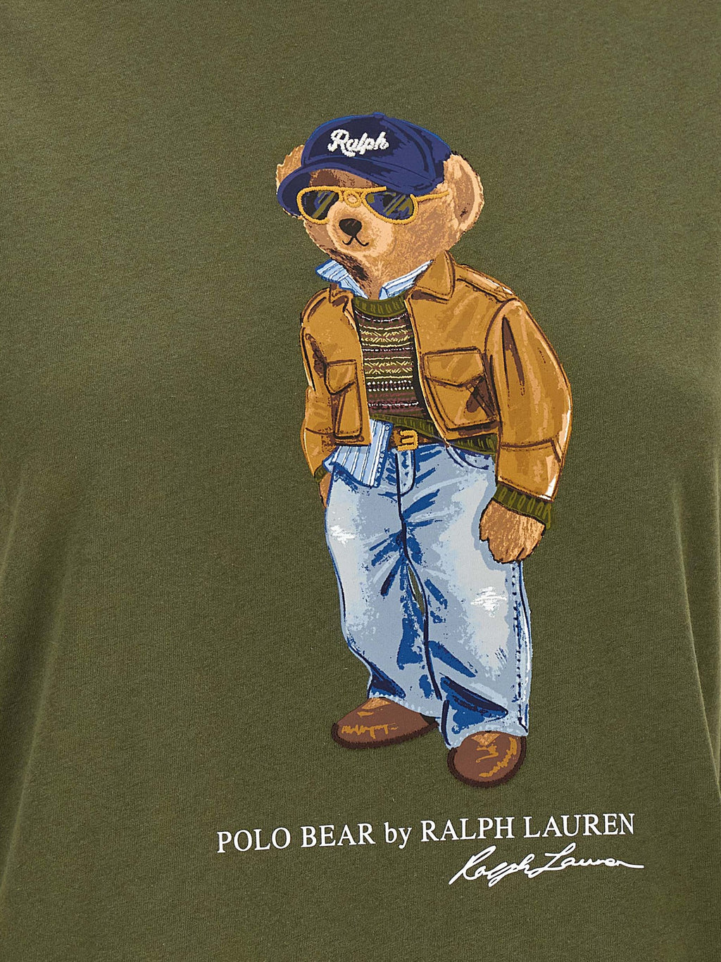 Polo Ralph Lauren zweifarbiges Baumwoll-T-Shirt