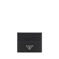 Prada Black Calf Leather Bos Taurus Wallet