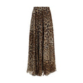 Dolce & Gabbana Beiger Seiden-Maxirock