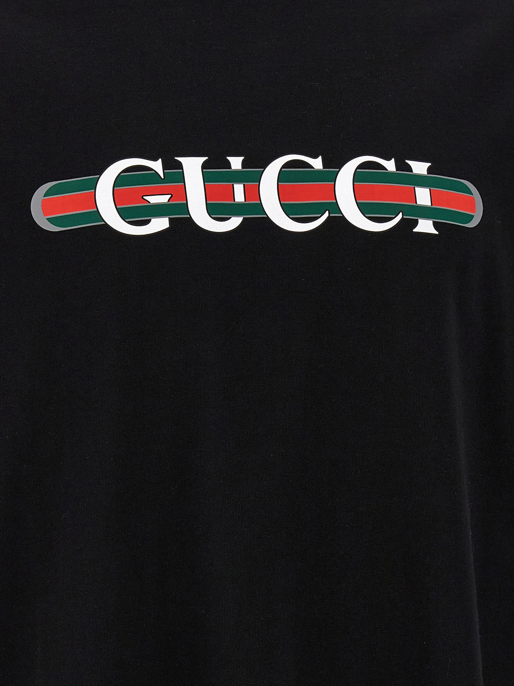 Gucci Black Cotton T-Shirt