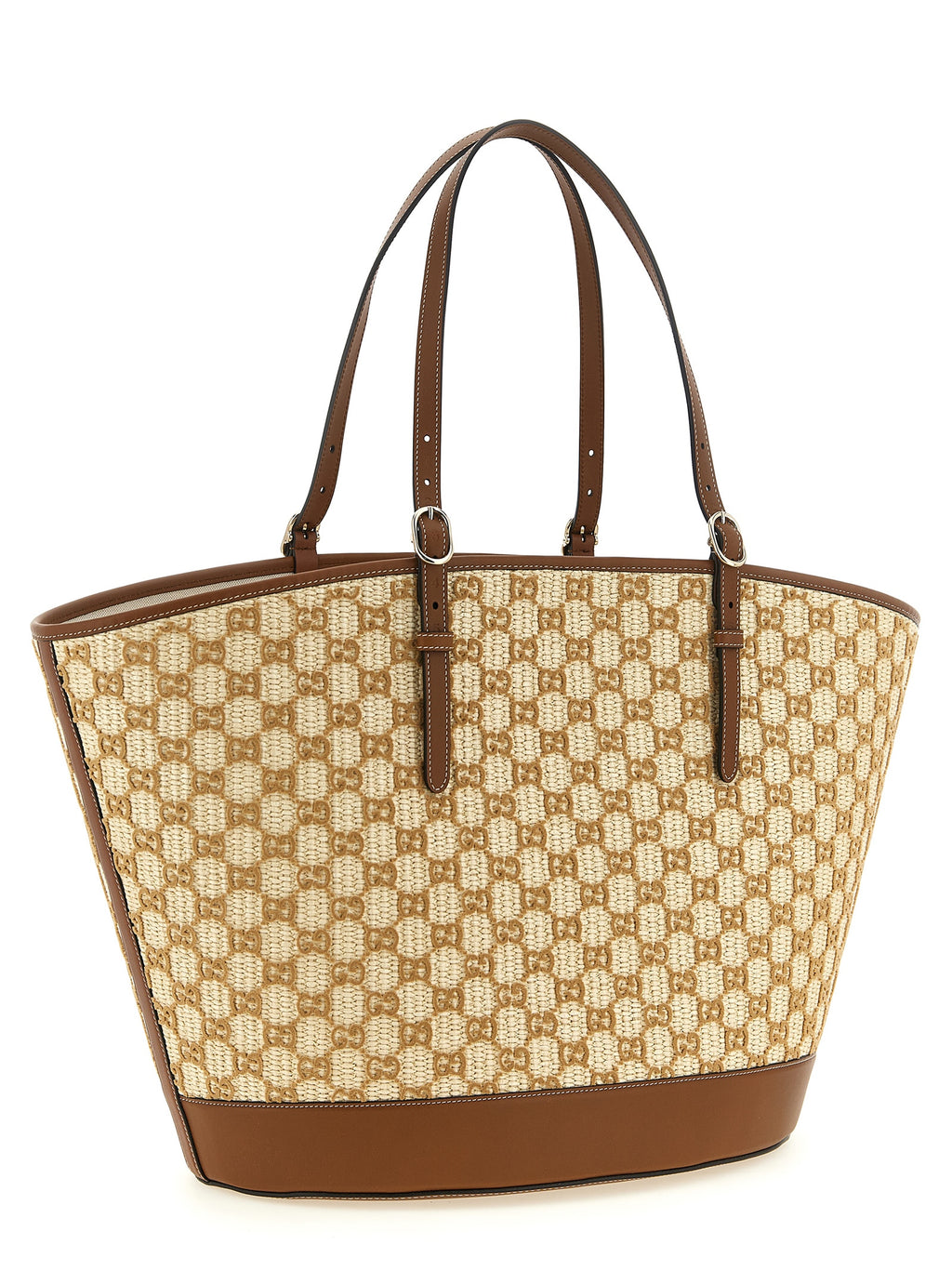 Gucci Handtasche aus brauner Baumwolle