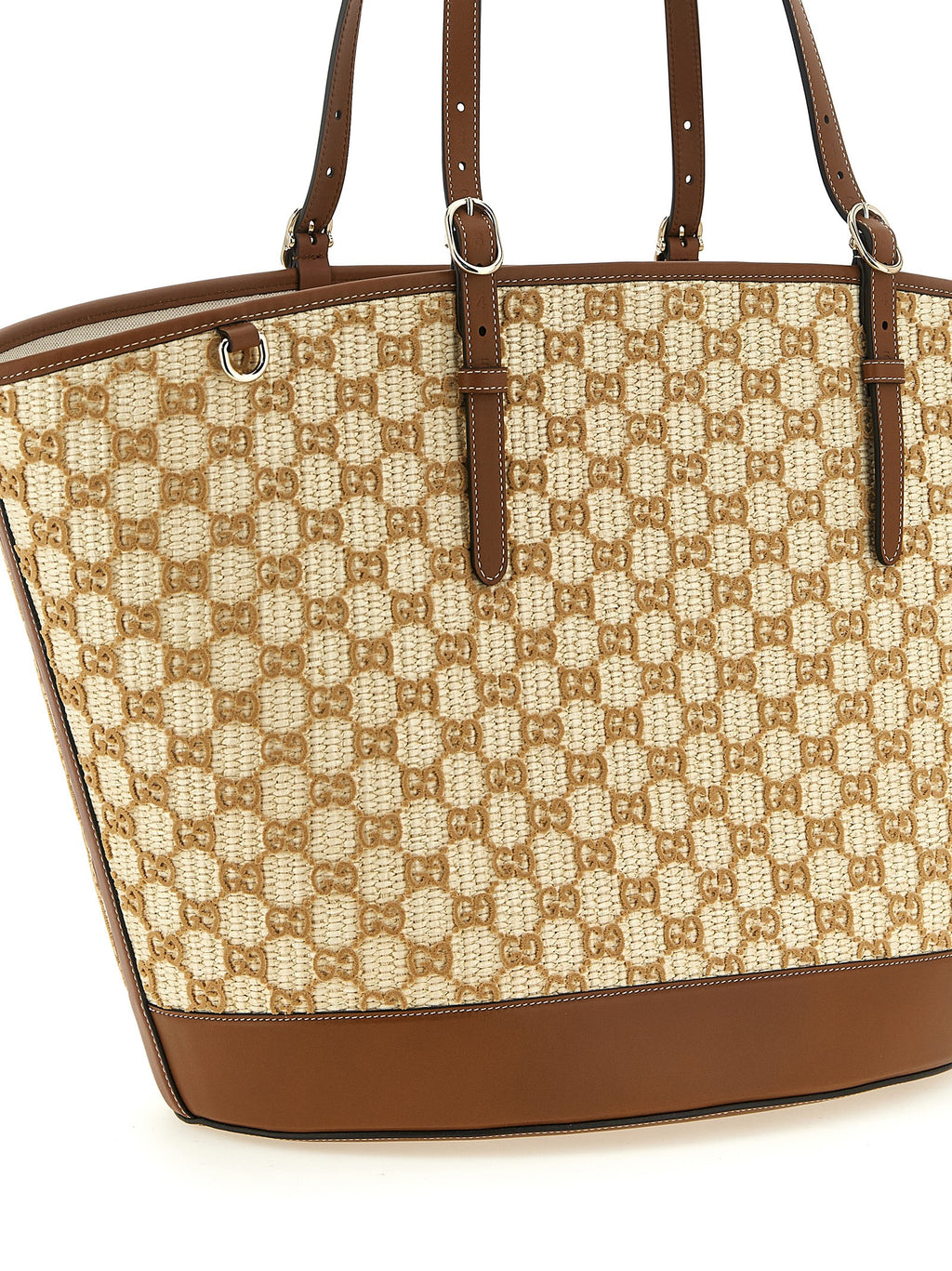 Gucci Handtasche aus brauner Baumwolle
