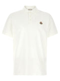 Moncler Polohemd aus weißer Baumwolle