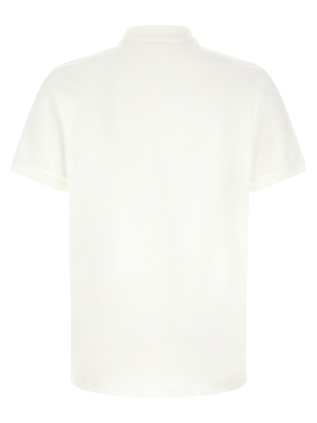 Moncler Polohemd aus weißer Baumwolle