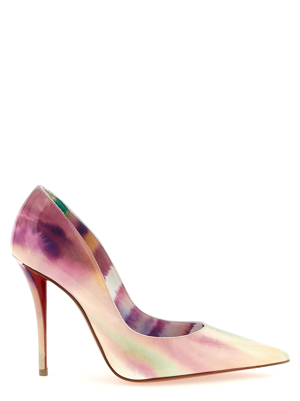 Christian Louboutin Pumps aus mehrfarbigem Kalbsleder mit hohem Absatz