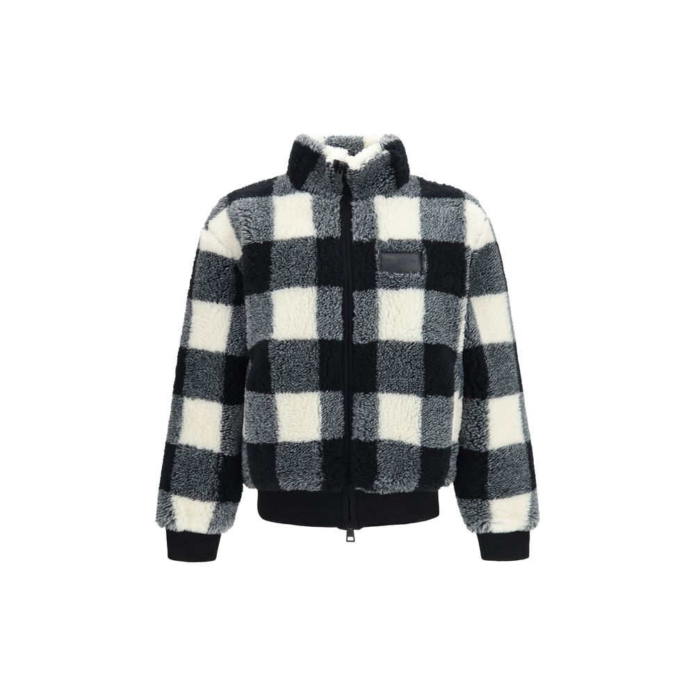Veste longue en polyester gris de Givenchy, mode élégante et moderne, vue de face avec capuche et fermeture éclair.