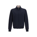 Veste longue en polyamide bleue de Dolce & Gabbana, coupe élégante, avec détails modernes, adaptée pour un style sophistiqué.