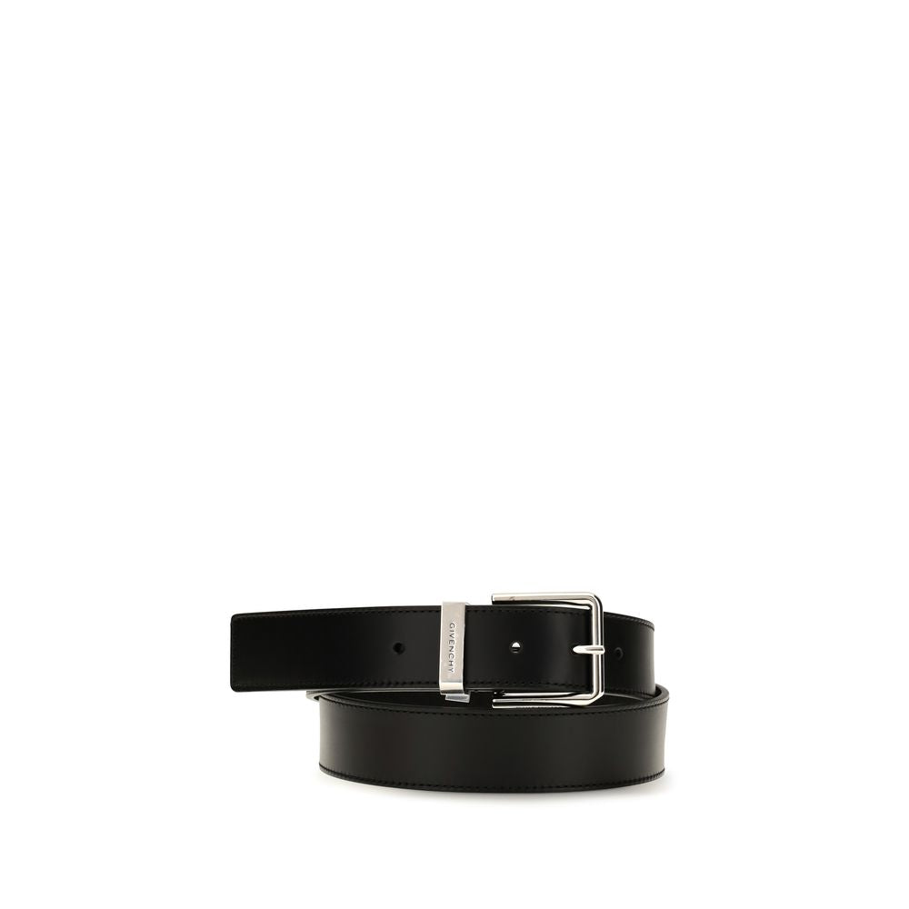 Givenchy Black Calf Leather Bos Taurus Regular Belt
