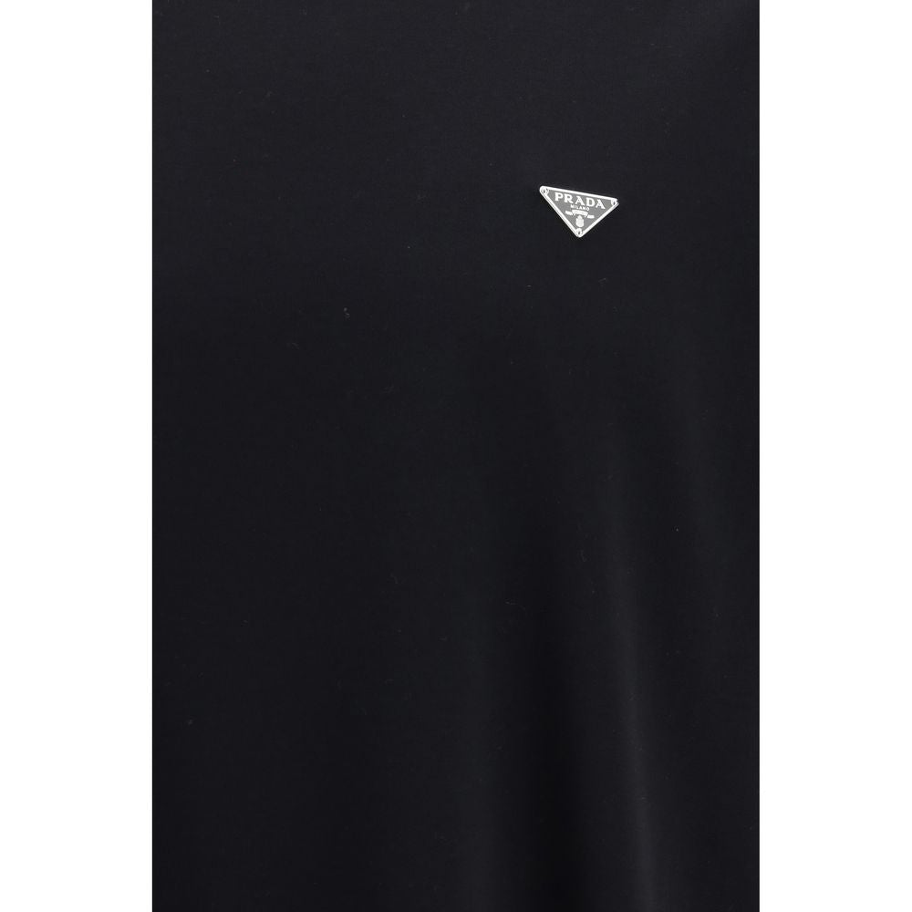 Prada T-Shirt aus schwarzer Baumwolle