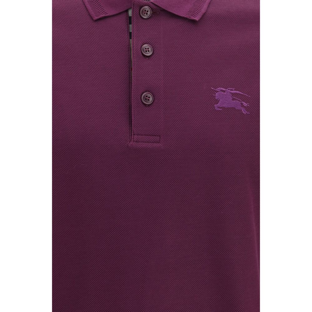 Burberry Purple Cotton Polo Shirt