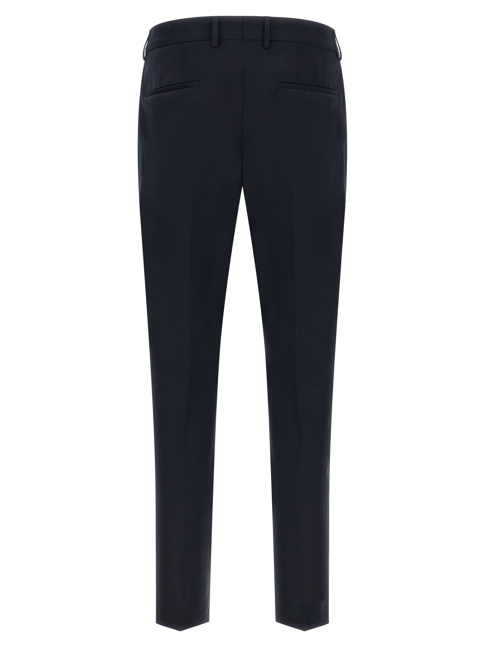 Costume deux pièces en laine vierge bleue de Hugo Boss, veste et pantalon élégants pour homme.