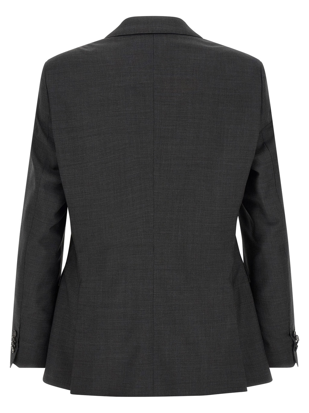 Costume deux pièces en laine vierge gris de Hugo Boss, veste et pantalon élégants pour homme.