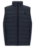 Hugo Boss Ärmellose Jacke aus recyceltem Polyamid in Blau