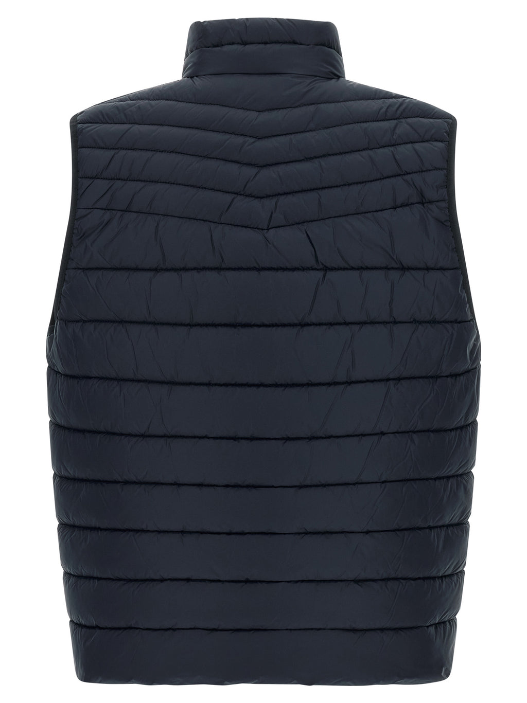 Hugo Boss Ärmellose Jacke aus recyceltem Polyamid in Blau