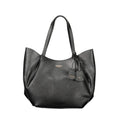 Sac à main Guess Jeans en cuir noir poliuréthane pour femme, élégant et tendance avec détails modernes.