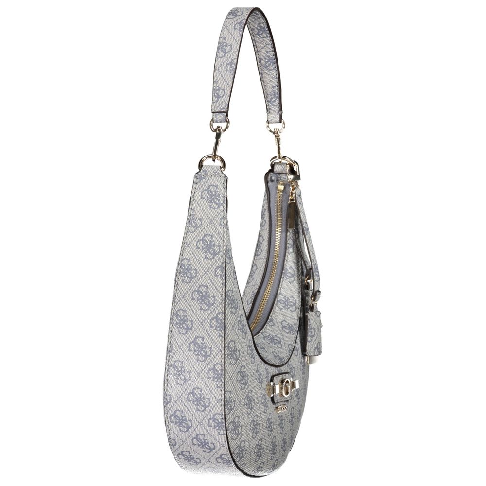 Sac à main Guess Jeans en polyuréthane bleu azur pour femmes, avec design élégant et détails modernes.