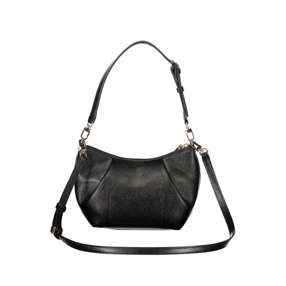 Sac à main Guess Jeans en polyuréthane noir pour femmes, avec design élégant et détails modernes.