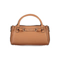 Sac pour femmes Guess Jeans en polyuréthane brun avec bandoulière réglable, élégant et pratique pour le quotidien.