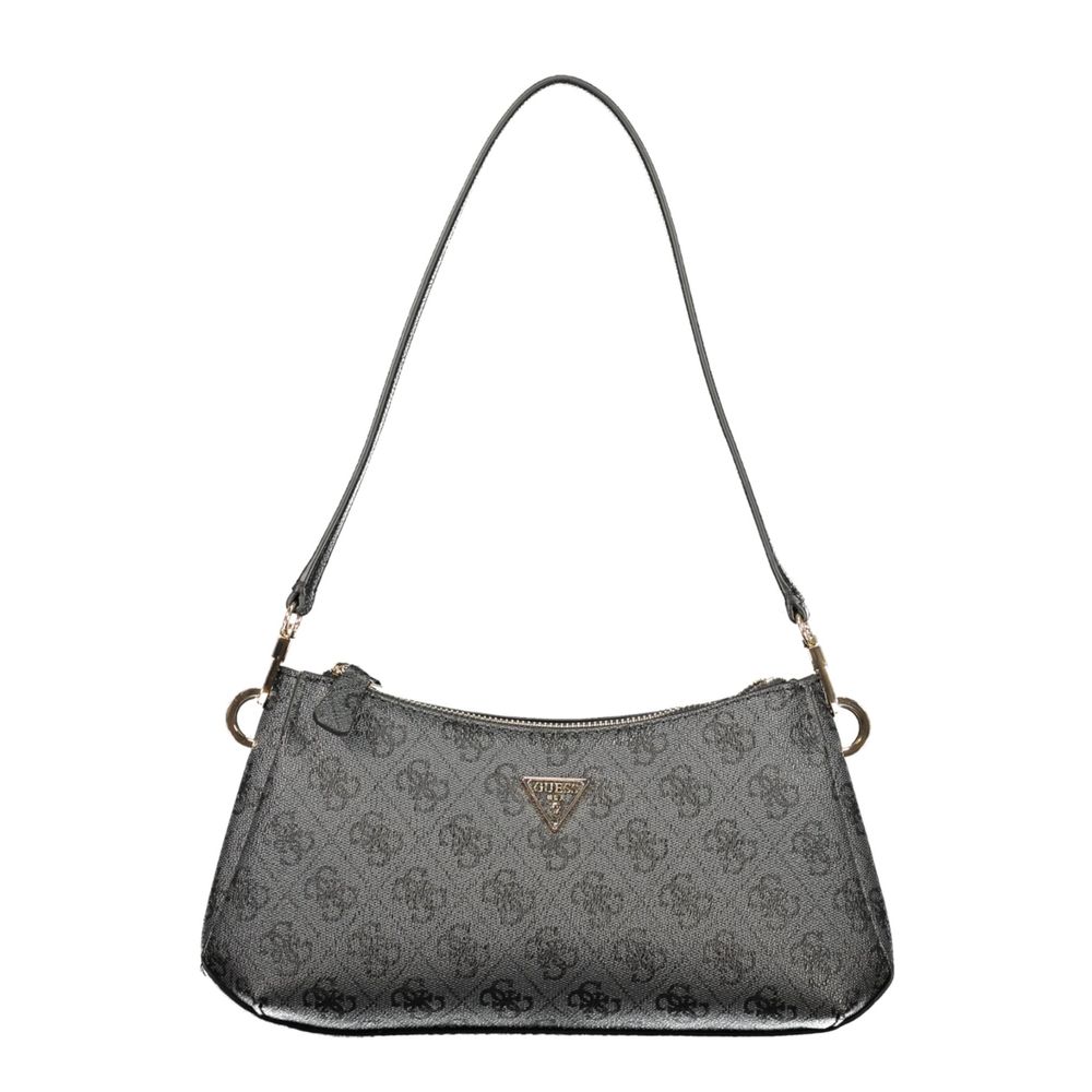 Sac à main Guess Jeans en polyéthylène noir avec détails élégants, adapté pour un style moderne et tendance.