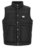 Veste sans manches en polyester noire de Dolce & Gabbana, style élégant et moderne, visible sur cette image.