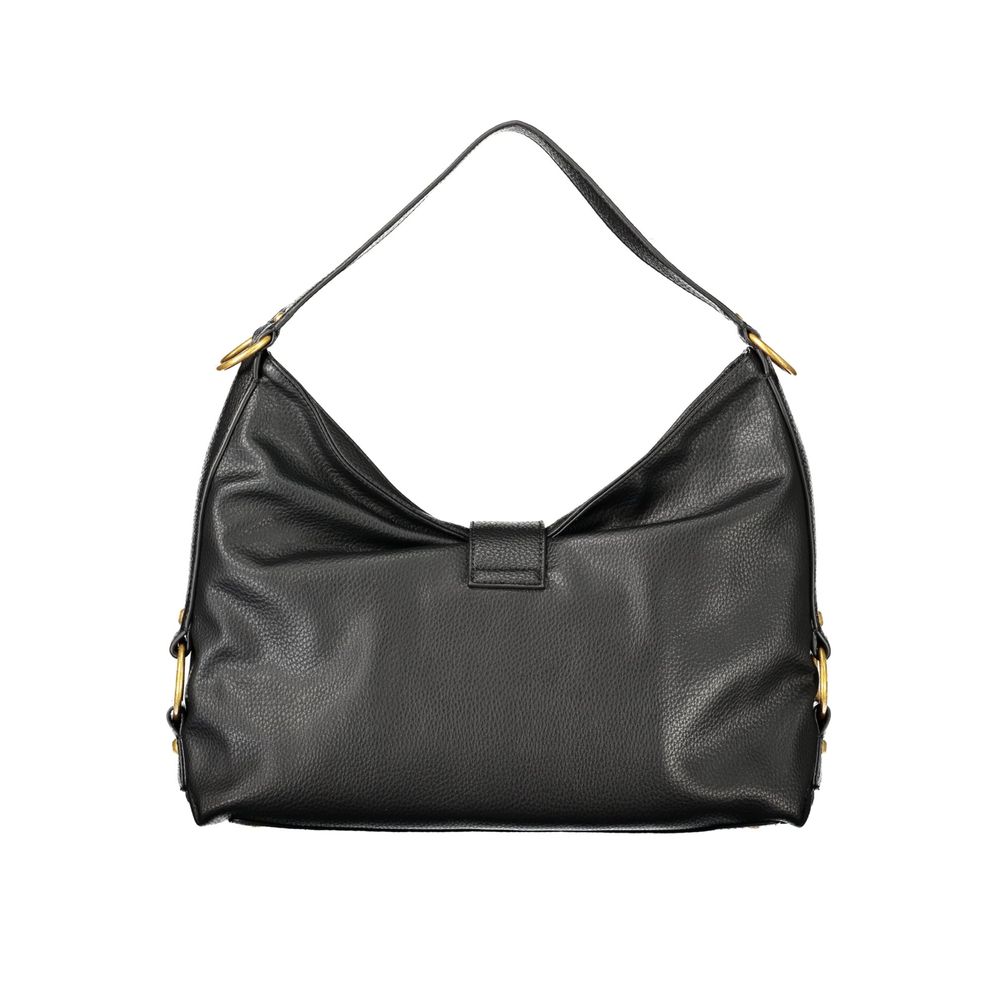 Sac à main Guess Jeans en polyuréthane noir pour femmes, design élégant avec détails modernes.