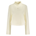 Sweat-shirt blanc en polyester pour femme de Guess Jeans, coupe décontractée et logo Guess visible à l'avant.