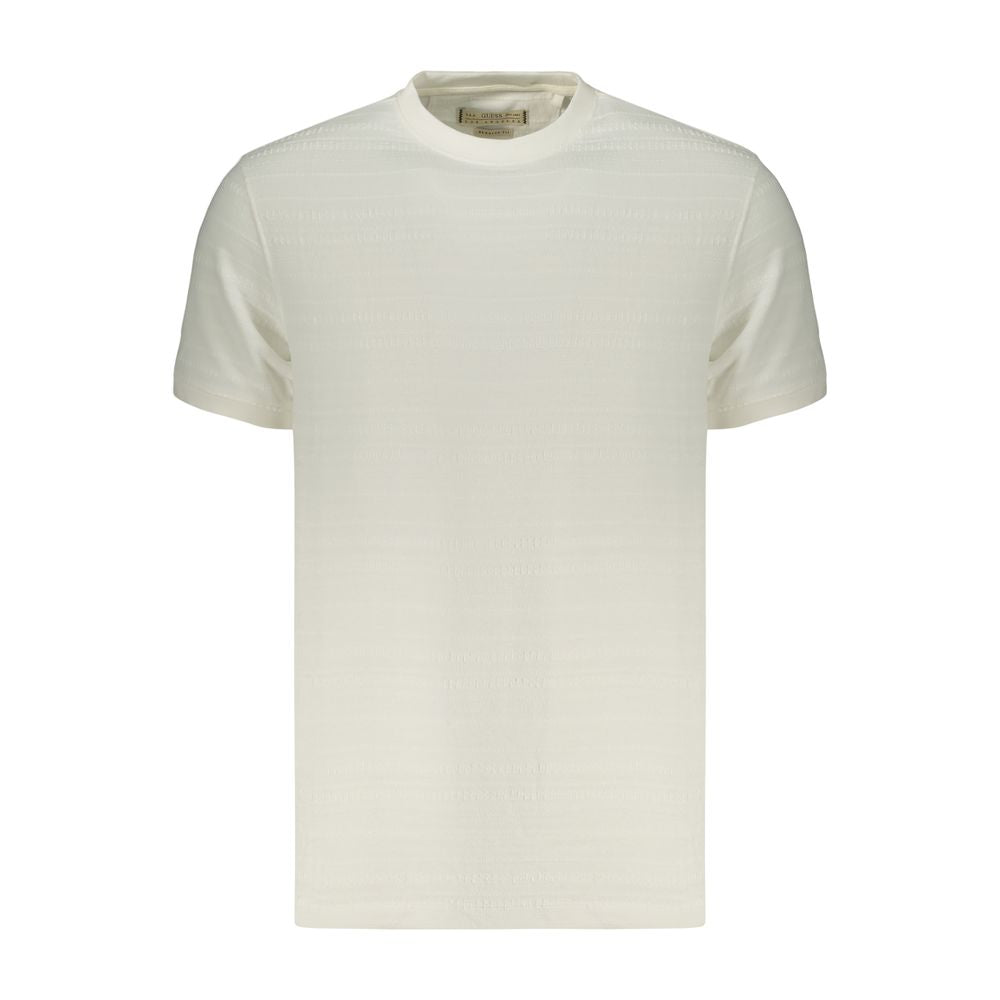 Guess Jeans Bianco Baumwolle Herren-T-Shirt