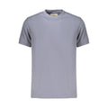 T-shirt pour homme Guess Jeans en coton bleu, style décontracté, avec logo Guess visible sur le devant.