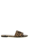 Dolce & Gabbana Braune Kalbsleder-Pantoletten