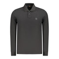 Hugo Boss schwarzes Baumwoll-Polohemd für Herren