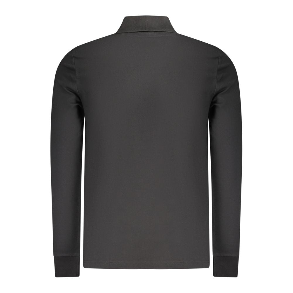 Hugo Boss schwarzes Baumwoll-Polohemd für Herren