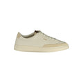 Sneakers pour homme Hugo Boss Bianco en cuir blanc, style élégant et moderne, avec semelle blanche et finition soignée.