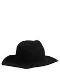 Dolce & Gabbana Men Black Classic Wide Brim Fedora Capello Hat