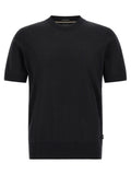 Hugo Boss Schwarzes T-Shirt aus Schurwolle