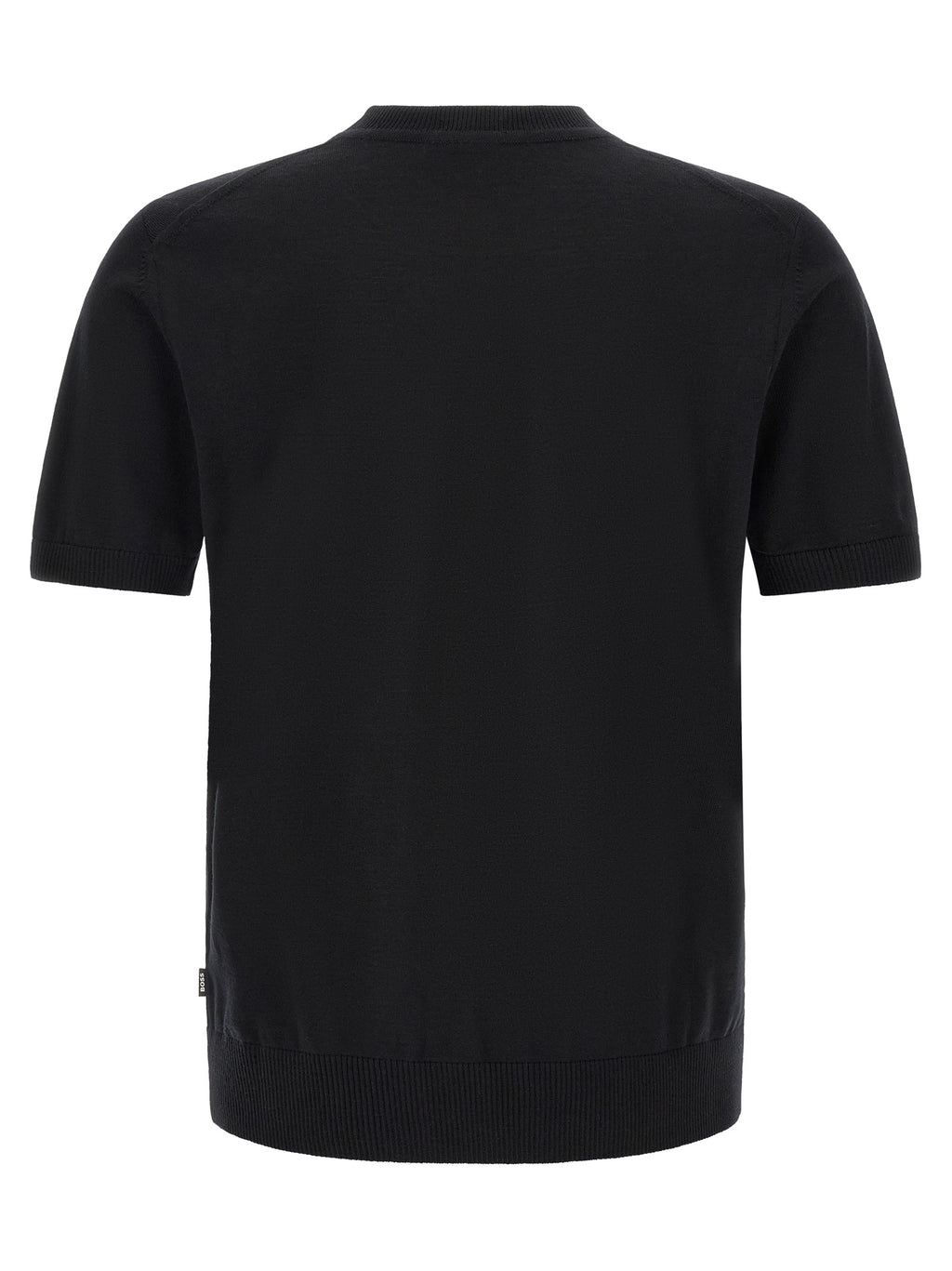 Hugo Boss Schwarzes T-Shirt aus Schurwolle